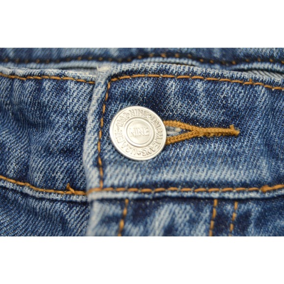 Nine DMBM Boot Cut Jeans Y2K Low Rise Women Junior Size 3 Medium Wash Blue - Picture 8 of 13